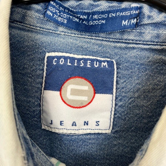 Vintage Short Sleeved Striped Button Down Sz M - Picture 7 of 10